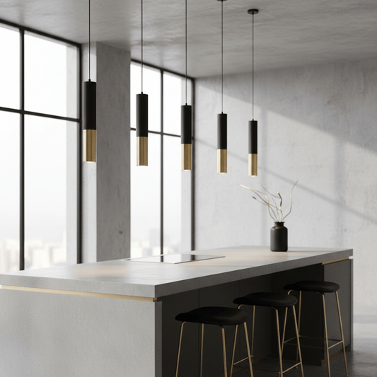 Stellan Two-Tone Tube Pendant