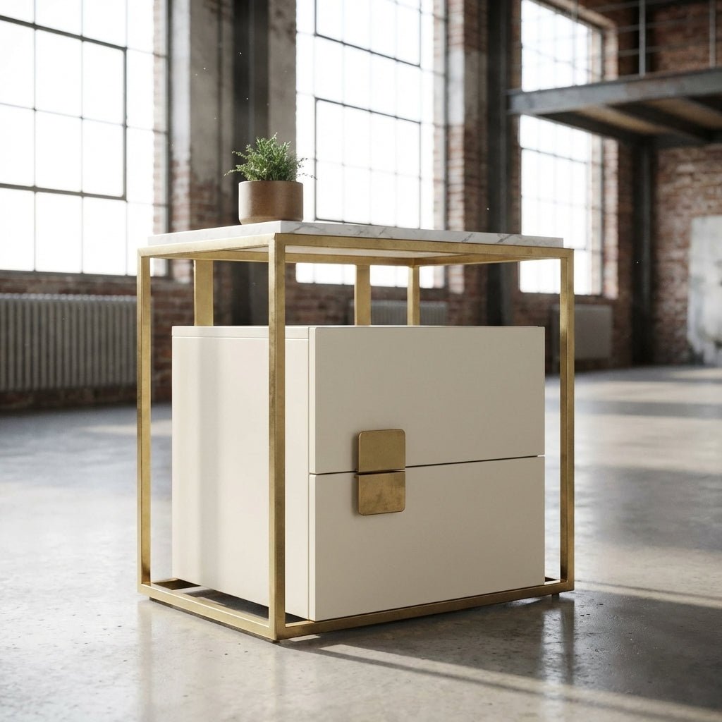 Sterling Luxury Upholstered Storage Bed with Hydraulic Lift and Side Drawers