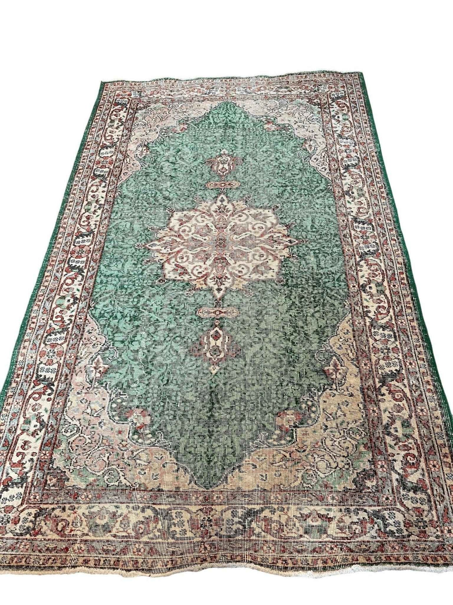 Vintage Turkish Oushak Rug | 9’ 1" x 5’ 6”