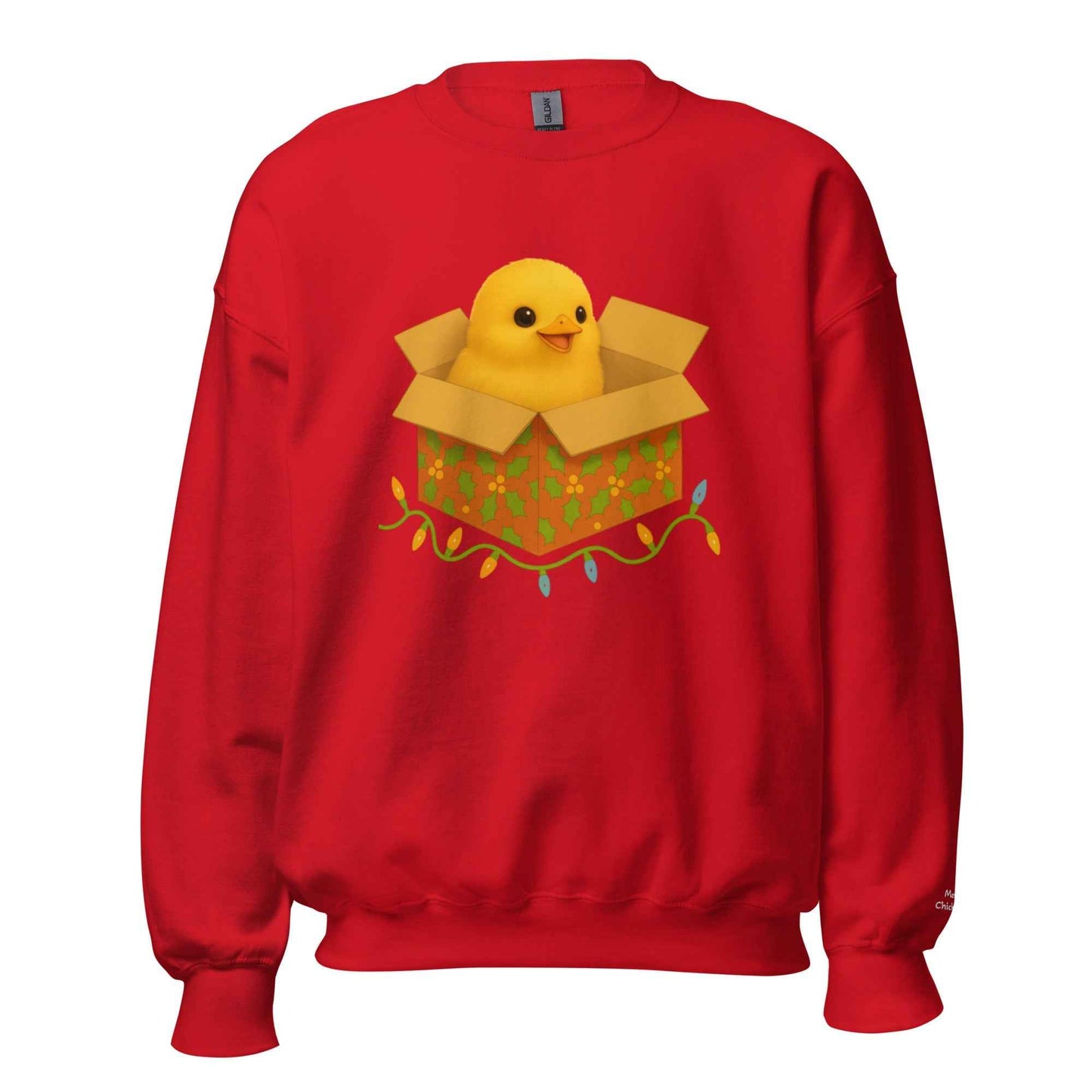 Chickmas Chick in a box Unisex Sweatshirt