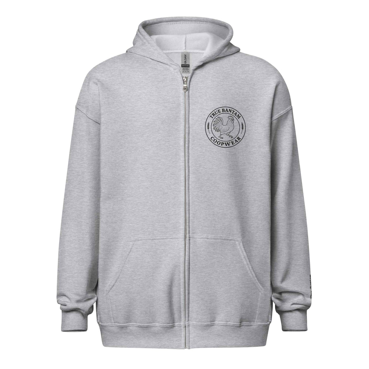 Retro Hen Unisex heavy blend zip bunny hug (hoodie)