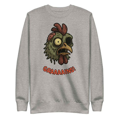 Halloween Zombie Chicken Unisex Premium Sweatshirt
