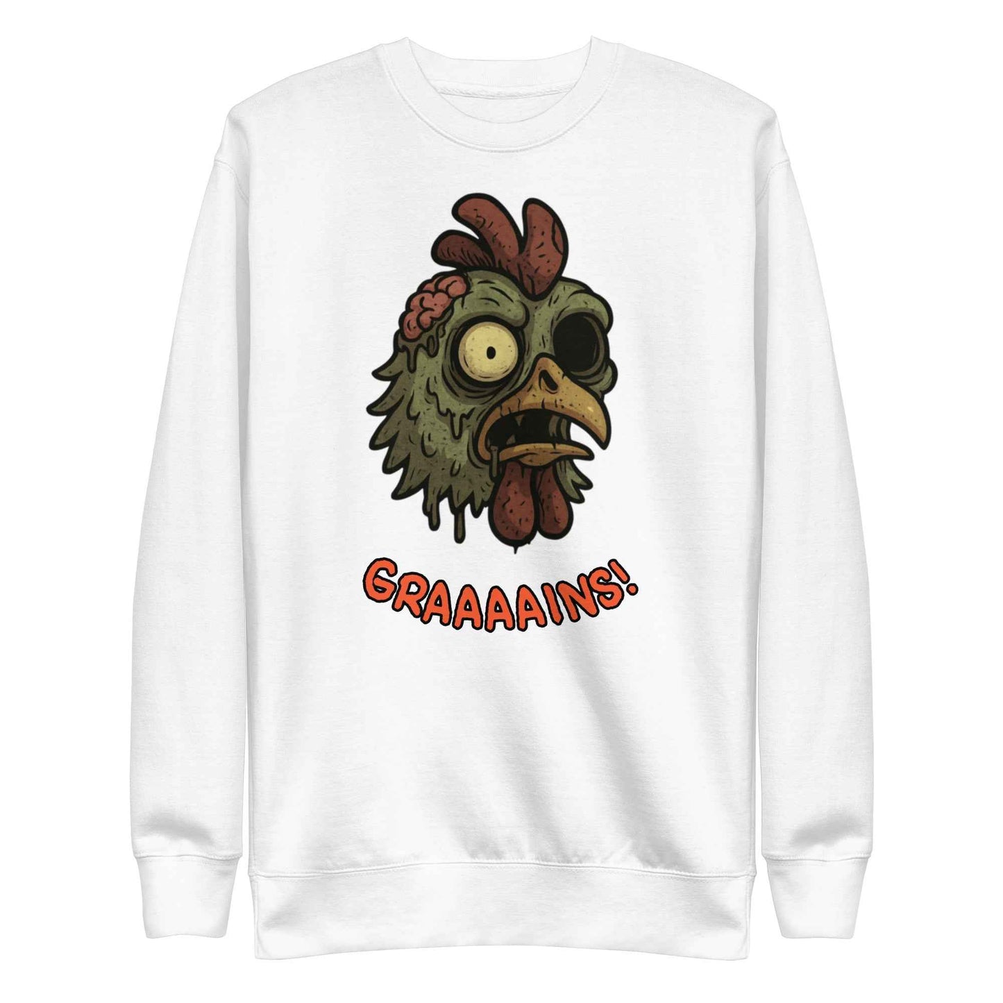 Halloween Zombie Chicken Unisex Premium Sweatshirt