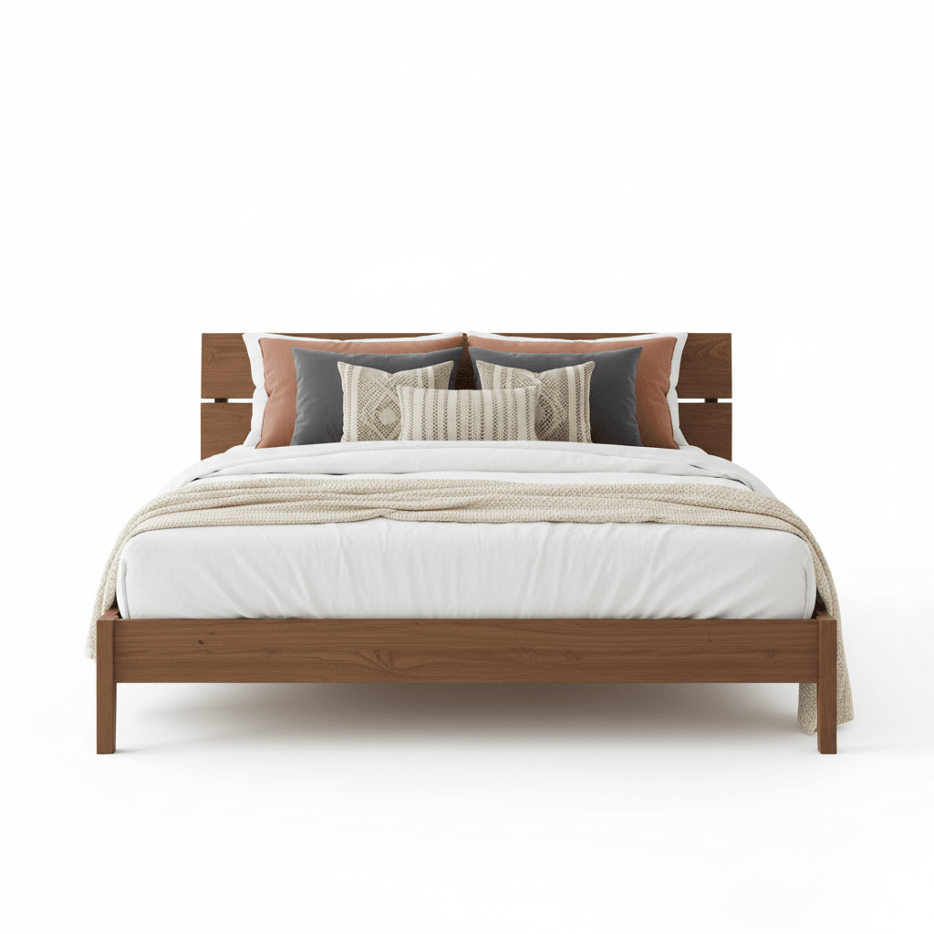Vline 601 Acacia Wood Bed Frame