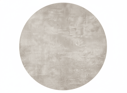 Wabi-Sabi Naturton-Rundteppich aus Wolle
