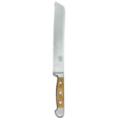 ALPHA OLIVE | Brotmesser 20 cm Klinge | Handgeschmiedet / Olivenholzgriff