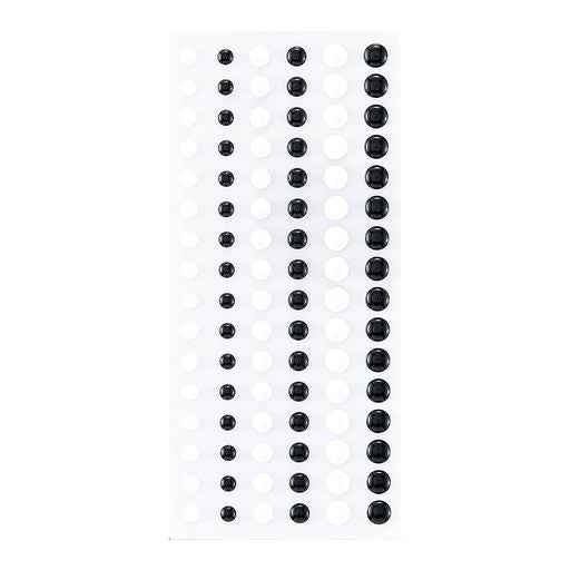 Dimensional Black & White Enamel Dots