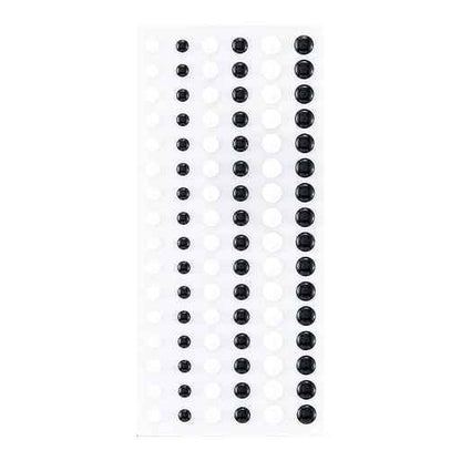 Dimensional Black & White Enamel Dots