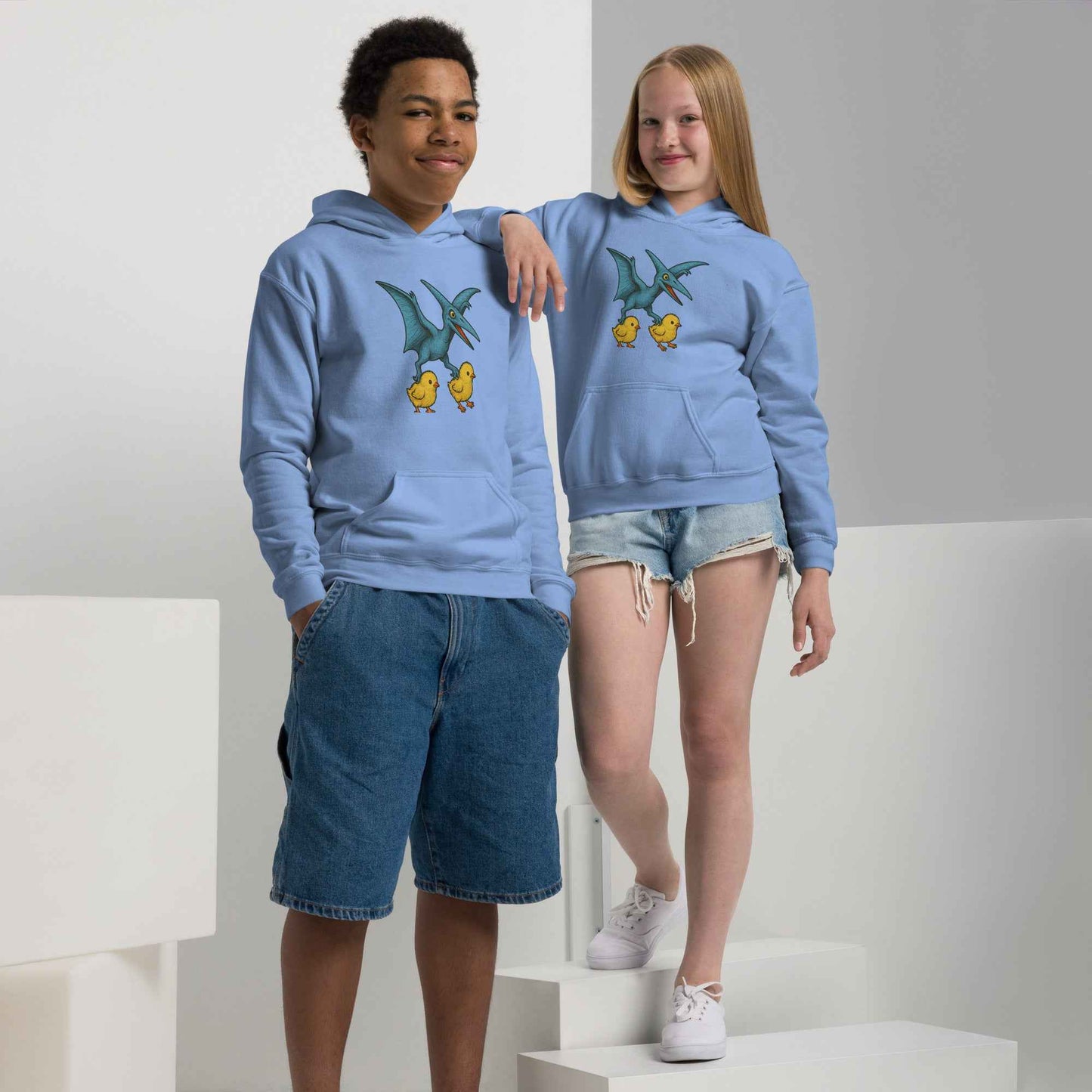 Chickasaurous Pteropoultry Youth heavy blend bunny hug (hoodie)